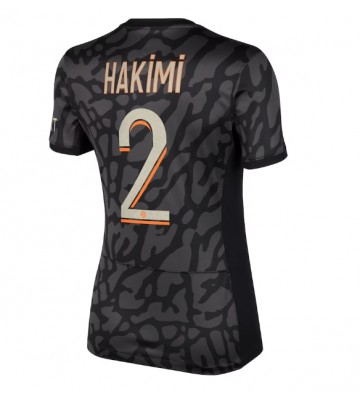 Paris Saint-Germain Achraf Hakimi #2 Kolmaspaita Naisten 2023-24 Lyhyet Hihat